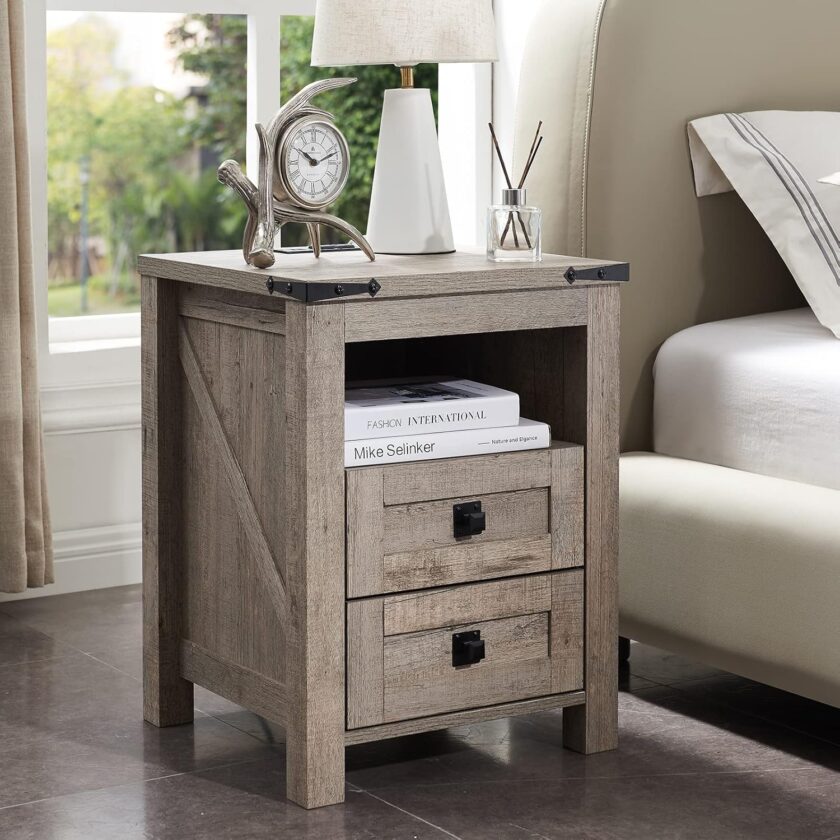T4TREAM Farmhouse 6 Drawers Dresser Chests for Bedroom, Wood Rustic Wide Chset of Drawers,Storage Dressers Organizer for Bedroom, Living Room,Hallway, Light Rustic Oak - Image 9