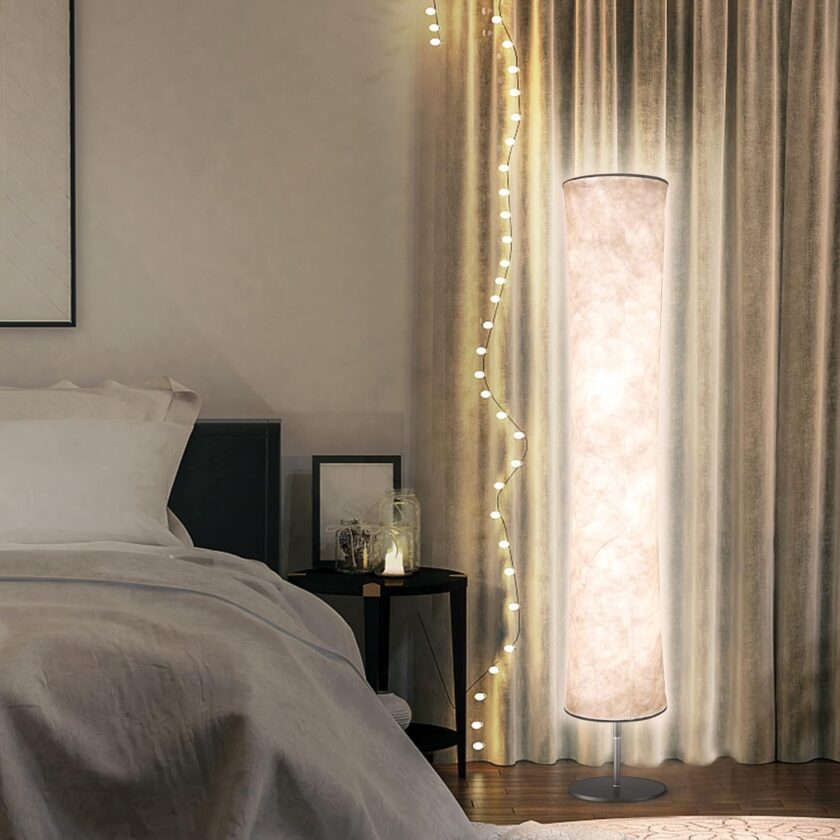 Torchlet LED Standing Lamp with Remote Control, Adjustable Color Temperature and Brightness, Modern Floor Lamp with Fabric Shade for Bedroom, Living Room - Image 6