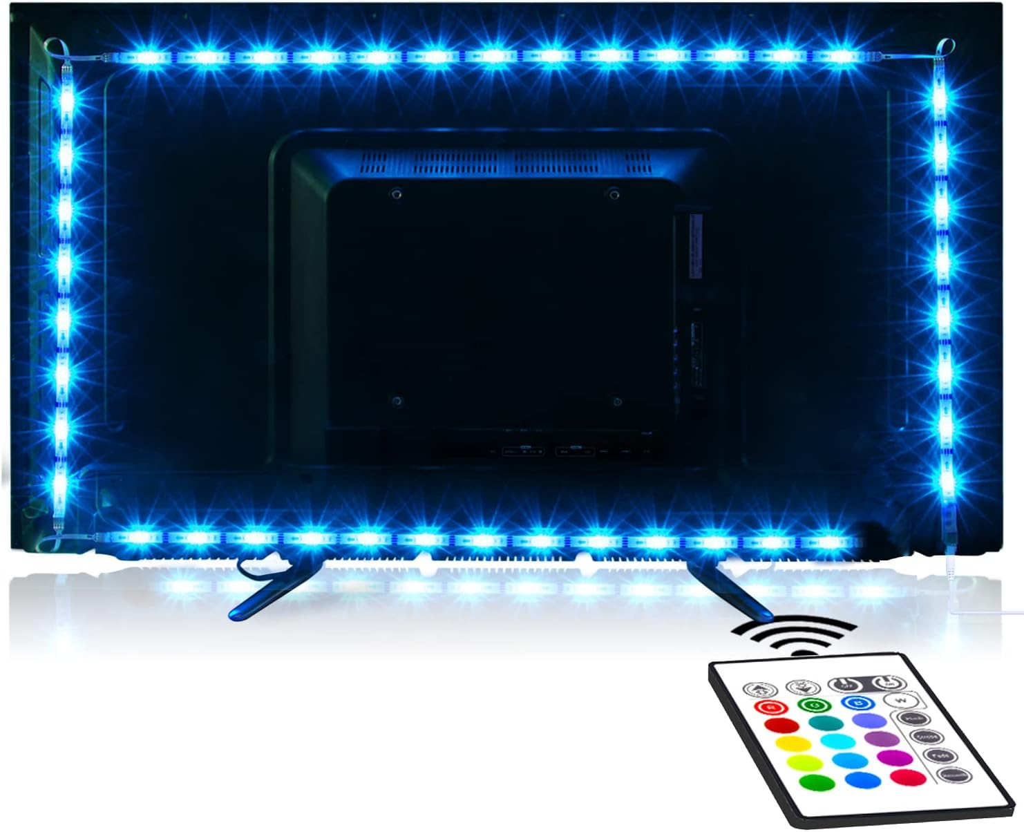 Tv Led Backlight,Maylit Pre-Cut 6.56ft Led Strip Lights for 40-60in Tv,4Pcs USB Powered Tv Lights kit with Remote,RGB Bias Lighting for Room Decor - Image 11