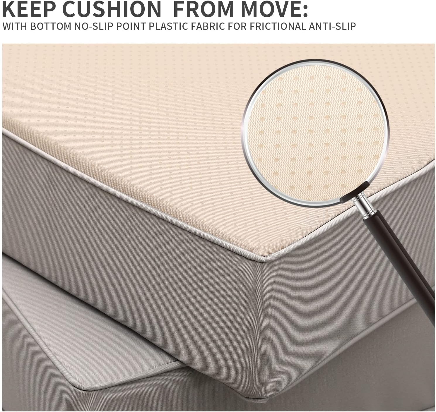 Valita 5-Piece Outdoor PE Wicker Furniture Set, Patio Sectional Chaise Lounge Black All Weather Resin Rattan Chairs and Ottomans,Storage Table Conversation Sofa with Non-Slip Gray Washable Cushions - Image 7