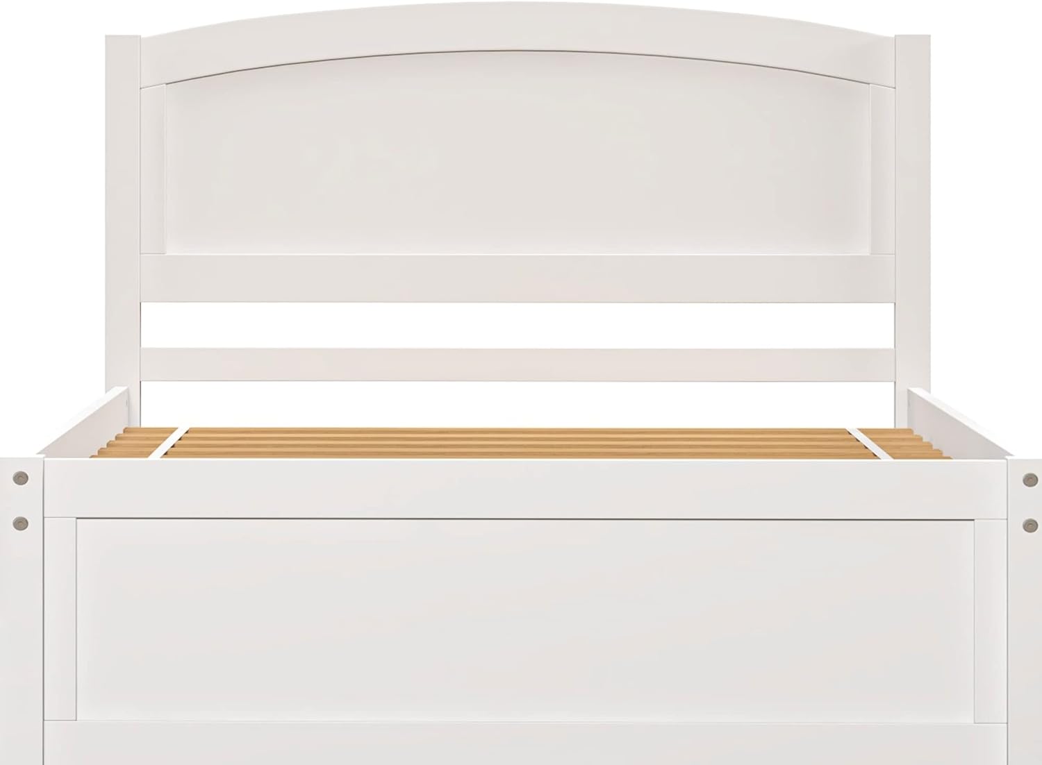 Xilingol Twin Daybed with Trundle, Wood Sofa Bed Frame for Kids Teens Guests Bedroom Living Room Furniture, Wood Platform Bed with Slats, No Box Spring Needed, White - Image 7