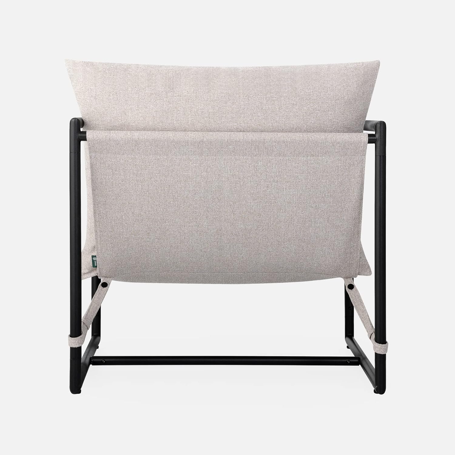 ZINUS Aidan Sling Accent Chair \/ Metal Framed Armchair with Shredded Foam Cushioning, Oatmeal - Image 12
